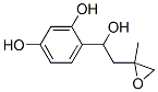 1,3-Benzenediol, 4-[1-hydroxy-2-(2-methyloxiranyl)ethyl]- (9CI) Struktur