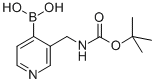 (3-([(TERT-BUTOXYCARBONYL)AMINO]METHYL)PYRIDIN-4-YL)BORONIC ACID Structure