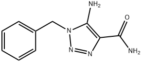 5-アミノ-1-ベンジル-1H-1,2,3-トリアゾール-4-カルボキサミド 化学構造式