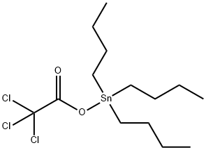 トリブチル[(トリクロロアセチル)オキシ]スタンナン 化学構造式