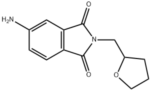 5-アミノ-2-(テトラヒドロ-2-フラニルメチル)-1H-イソインドール-1,3(2H)-ジオン 化学構造式