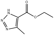 5-メチル-1H-1,2,3-トリアゾール-4-カルボン酸エチル 化学構造式