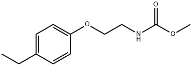 Carbamic acid, [2-(4-ethylphenoxy)ethyl]-, methyl ester (9CI) Structure