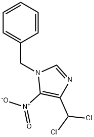 1H-IMidazole, 4-(dichloroMethyl)-5-nitro-1-(phenylMethyl)- Structure