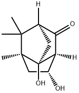 1,5-Methanopentalen-4(1H)-one, hexahydro-3,6a-dihydroxy-1,7,7-trimethyl-, (1S,3R,3aS,5S,6aR)- (9CI) Structure