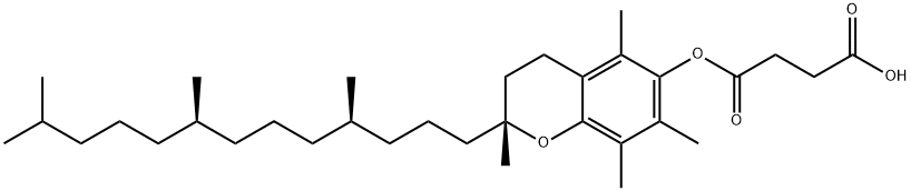 Vitamin E succinate Structure