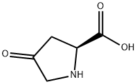 4-オキソ-L-プロリン 化学構造式