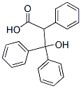 3-hydroxy-2,3,3-triphenyl-propanoic acid Struktur