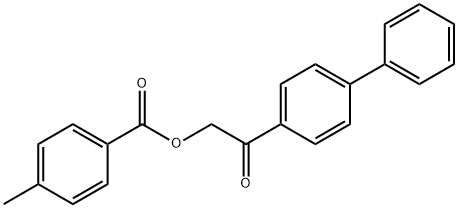 [2-oxo-2-(4-phenylphenyl)ethyl] 4-methylbenzoate Structure