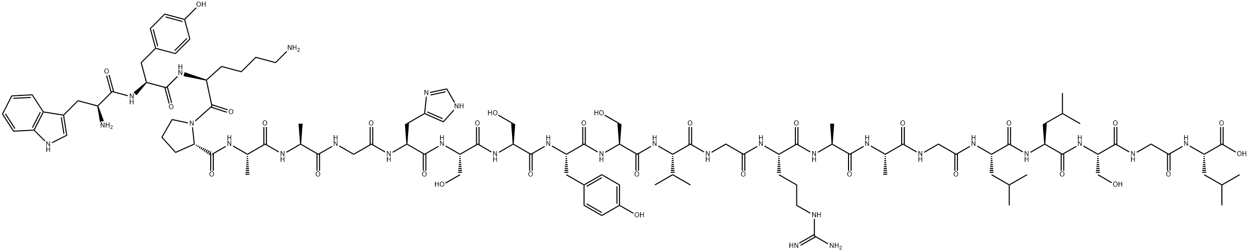 (DES-ブロモ)-ニューロペプチドB (1-23) (ヒト) 化学構造式