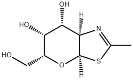 5H-Pyrano[3,2-d]thiazole-6,7-diol, 3a,6,7,7a-tetrahydro-5-(hydroxymethyl)-2-methyl-, (3aR,5R,6R,7R,7aR)- (9CI) Structure