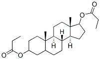 androstane-3,17-diol dipropionate Struktur