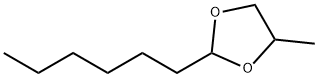 2-hexyl-4-methyl-1,3-dioxolane 结构式