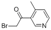 Ethanone, 2-bromo-1-(4-methyl-3-pyridinyl)- (9CI) Structure