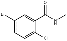 5-ブロモ-2-クロロ-N-メチルベンズアミド 化学構造式