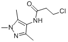 3-氯-N-(1,3,5-三甲基-1H-吡唑-4-基)丙酰胺, 435341-85-8, 结构式