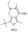 5-TERT-BUTYL-4-DIETHYLAMINOMETHYL-2-METHYL-FURAN-3-CARBOXYLIC ACID 结构式
