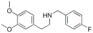 [2-(3,4-DIMETHOXY-PHENYL)-ETHYL]-(4-FLUORO-BENZYL)-AMINE 结构式