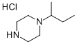 1-(2-丁基)哌嗪盐酸盐 结构式