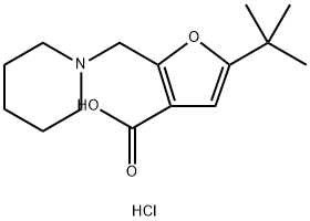 5-TERT-BUTYL-2-PIPERIDIN-1-YLMETHYL-FURAN-3-CARBOXYLIC ACID Struktur
