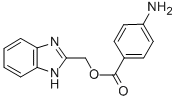 4-AMINO-BENZOIC ACID 1H-BENZOIMIDAZOL-2-YLMETHYL ESTER 结构式