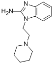1-(2-ピペリジン-1-イルエチル)-1H-ベンズイミダゾール-2-アミン 化学構造式