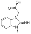 (2-IMINO-3-METHYL-2,3-DIHYDRO-BENZOIMIDAZOL-1-YL)-ACETIC ACID Struktur