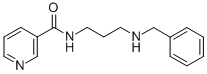 N-(3-(苄氨基)丙基)烟酰胺盐酸盐 结构式