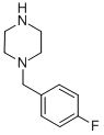 1-(4-FLUOROBENZYL)PIPERAZINE 化学構造式