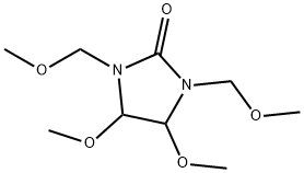 4,5-ジメトキシ-1,3-ビス(メトキシメチル)イミダゾリジン-2-オン 化学構造式