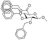 METHYL 2,3,4-TRI-O-BENZYL-§-D-GLUCURONIC ACID, BENZYL ESTER Structure