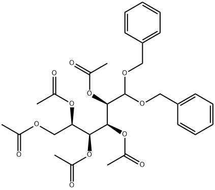 [3,4,5,6-tetraacetyloxy-1,1-bis(phenylmethoxy)hexan-2-yl] acetate Structure