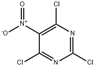 2,4,6-トリクロロ-5-ニトロピリミジン 化学構造式