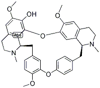 (1S)-7-ヒドロキシ-6,6',12-トリメトキシ-2,2'-ジメチルベルバマン 化学構造式