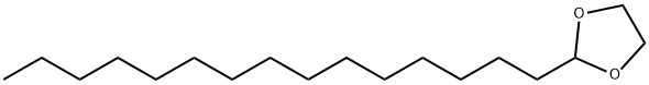 2-Pentadecyl-1,3-dioxolane,4360-57-0,结构式