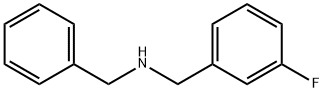 BENZYL-(3-FLUORO-BENZYL)-AMINE Structure