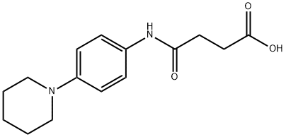 4-氧代-4-((4-(哌啶-1-基)苯基)氨基)丁酸 结构式