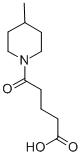 5-(4-METHYL-PIPERIDIN-1-YL)-5-OXO-PENTANOIC ACID Structure