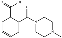 6-(4-甲基哌嗪-1-羰基)环己-3-烯-1-羧酸, 436087-12-6, 结构式