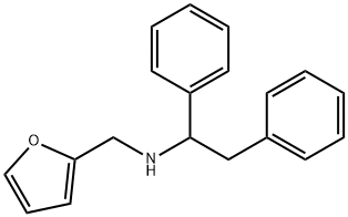 (1,2-DIPHENYL-ETHYL)-FURAN-2-YLMETHYL-AMINE Struktur