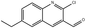 2-氯-6-乙基喹啉-3-甲醛 结构式