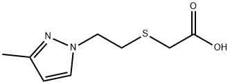 [2-(3-甲基-吡唑-1-YL)-乙基磺胺]-乙酸,436088-31-2,结构式
