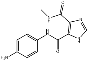 N4-(4-氨基苯基)-N5-甲基-1H-咪唑-4,5-二甲酰胺, 436088-53-8, 结构式