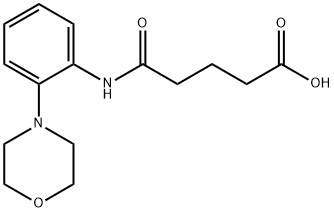 4-(2-MORPHOLIN-4-YL-PHENYLCARBAMOYL)-BUTYRIC ACID 化学構造式