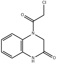 4-(2-CHLORO-ACETYL)-3,4-DIHYDRO-1H-QUINOXALIN-2-ONE 化学構造式