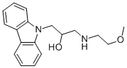 1-CARBAZOL-9-YL-3-(2-METHOXY-ETHYLAMINO)-PROPAN-2-OL 结构式