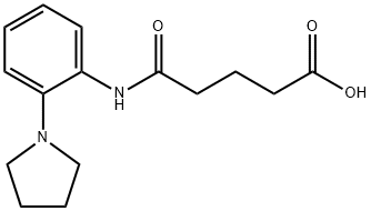 5-氧代-5-((2-(吡咯烷-1-基)苯基)氨基)戊酸,436088-74-3,结构式