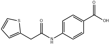 4-[(2-噻吩基乙酰基)氨基]苯甲酸, 436088-76-5, 结构式