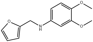 N-(呋喃-2-基甲基)-3,4-二甲氧基苯胺, 436088-80-1, 结构式