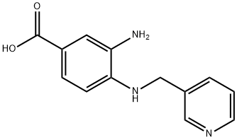 3-AMINO-4-[(PYRIDIN-3-YLMETHYL)-AMINO]-BENZOIC ACID Struktur